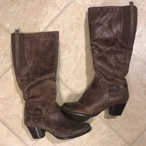 Bare Traps Dark Brown High Heel Boots